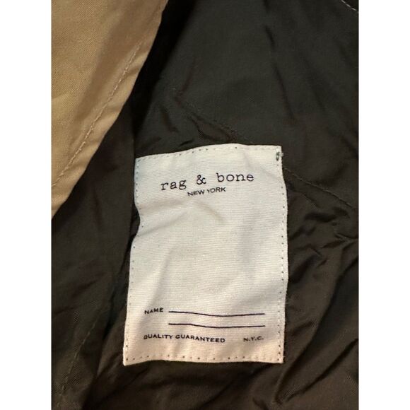 Rag & Bone Khaki Harrier Trench Coat Large - Picture 9 of 12